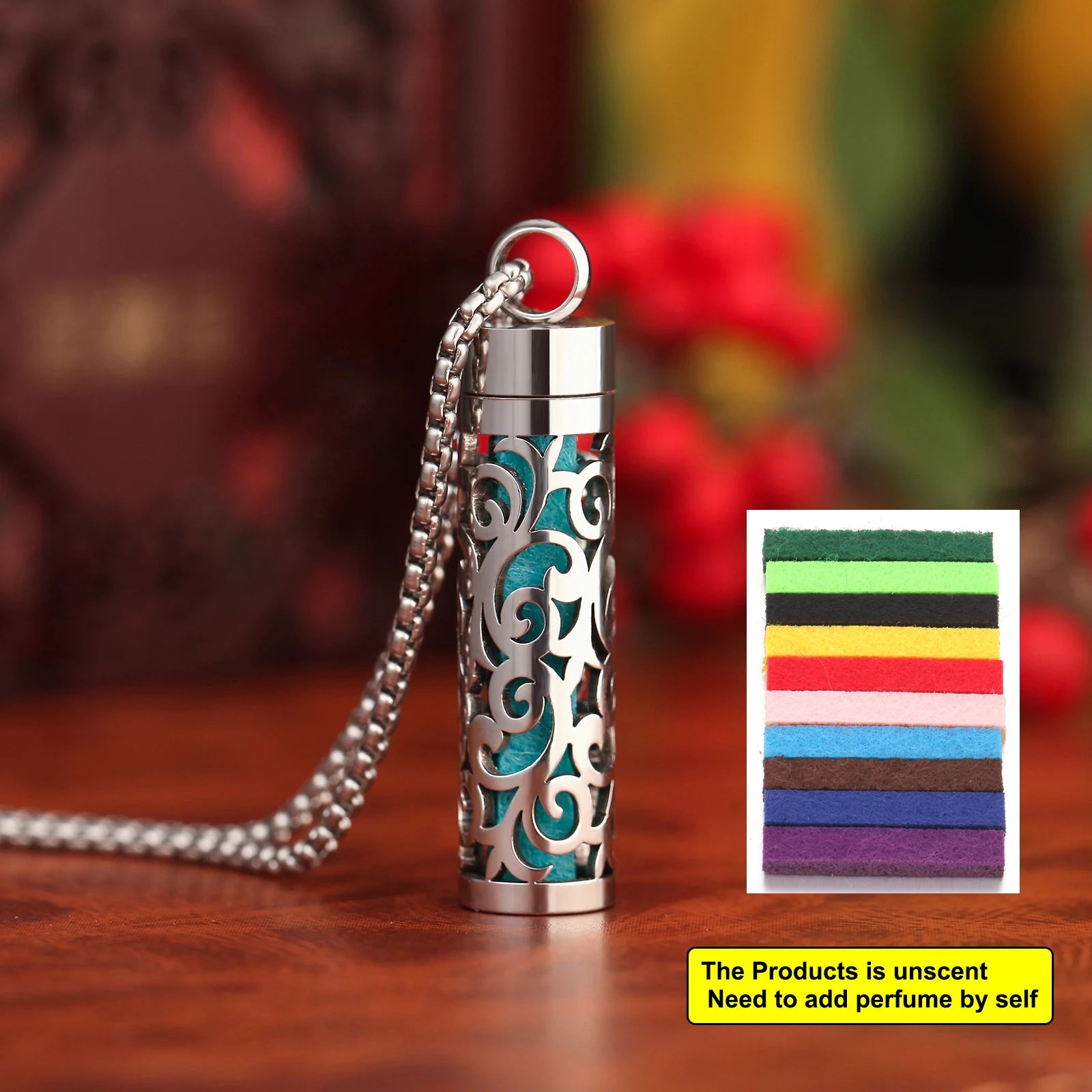 Stainless Steel Aromatherapy Necklace Diffuser Pendant Aroma Diffuser Locket Perfume Essential Oil Diffuser Pendant Necklace