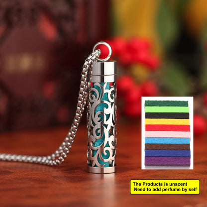 Stainless Steel Aromatherapy Necklace Diffuser Pendant Aroma Diffuser Locket Perfume Essential Oil Diffuser Pendant Necklace