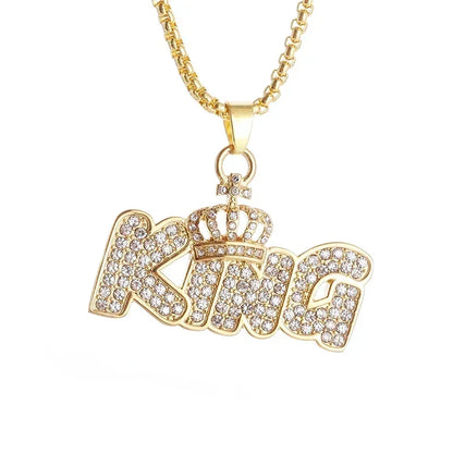 Collar con colgante de letra de circonita cúbica Bing Iced Out XO para hombres y mujeres, joyería de hip hop, street rock, rap y fiestas. 