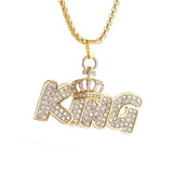 Bing Iced Out XO Colar Pingente de letra de zircônia cúbica para homens e mulheres Hip Hop Street Rock Rap Party Jewelry