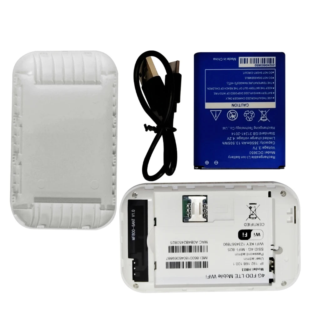 4G/5G Mobile WIFI Router 150Mbps 4G LTE Wireless Router 3600mA Portable Pocket MiFi Modem Mobile WiFi Hotspot with Sim Card Slot