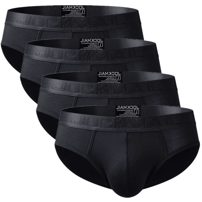 4 unids/lote Calzoncillos para Hombre, Bikini, ropa interior para Hombre, Calzoncillos para Hombre, Calzoncillos para Hombre, Cuecas, Calzoncillos transpirables de bambú JM358