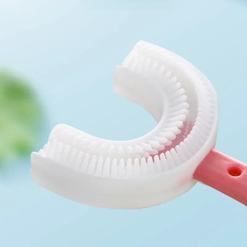 Baby Toothbrush Children 360 Degree U-shaped Child Toothbrush Teethers Baby Tooth Brush Silicone Kids Teeth Oral Care Cleaning