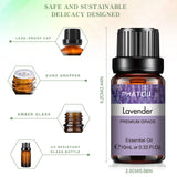 Óleo Essencial de Lavanda 10ml – Puro e Natural para Difusor e Umidificador (Aromaterapia) – Também disponível em aromas de Jasmim e Baunilha – Ideal para velas e sabonetes artesanais
