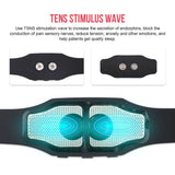 Masajeador de cabeza eléctrico para aliviar el dolor de cabeza y la migraña. Terapia para aliviar el insomnio y la migraña. Máquina de recarga para la relajación de la cabeza. Cuidado de la salud.
