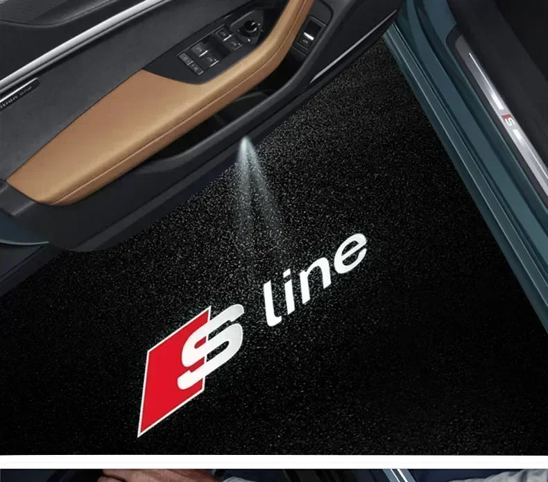 Audi A3 A4 B8 8P 8V A6 C7 A5 Q5 B7 B6 B9 SLINE QUTTRO RS Q3 Q7 S3 S4 S5 S6 S8 Car Door Welcome Light Led HD Projector Lamp