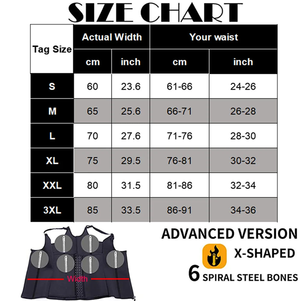 Waist Trainer Tank Top For Women Zipper Body Shaper Tummy Control Sleeveless Top Women's Activewear Body Shaping Underwear