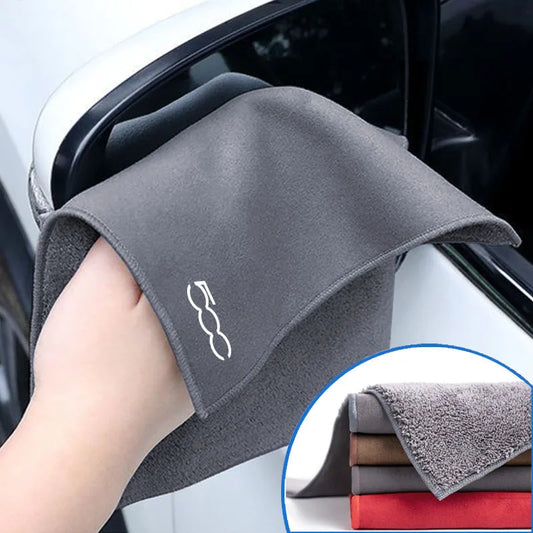 Para fiat 500 500c 500l 500x 500e punto stilo toalha de microfibra toalha de secagem do carro auto toalha de lavagem de pelúcia limpeza do carro