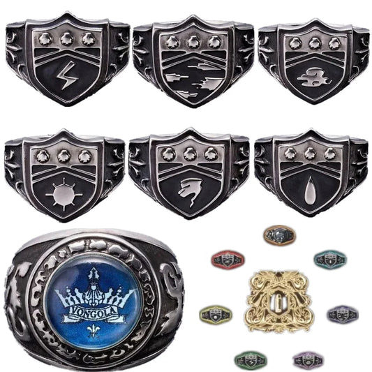 Anime HITMAN REBORN! Vongola Famiglia Cosplay Pengo Coluna Anel Unissex Abertura Anéis de Liga Ajustável Acessórios Jóias Presentes