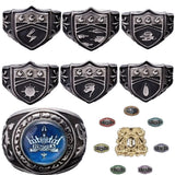 Anime HITMAN REBORN! Vongola Family Cosplay Pengo Column Unisex Ring Adjustable Alloy Opening Rings Jewelry Accessories Gifts