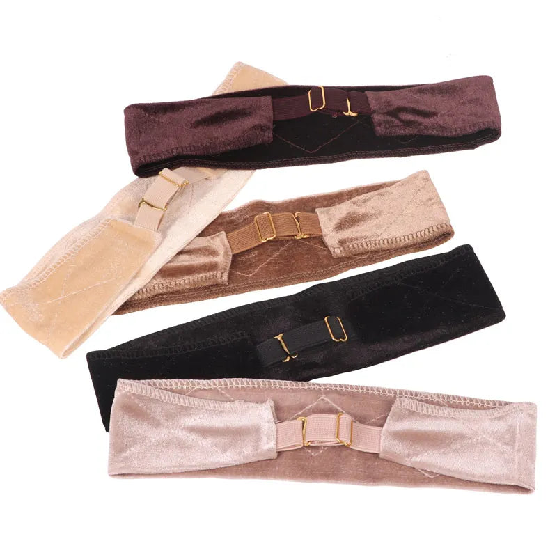 Plussign Wig Grip Headband For Lace Frontal Wigs Adjustable Invisible Wig Hair Band Nude Non-Slip Velvet Wig Band To Hold Wigs