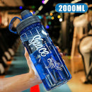 2L 3L Large Capacity Sport Water Bottle With Filter Eco-Friendly Plastic Water Cup Portable Fitness Drink Bottle Kettle BPA Free