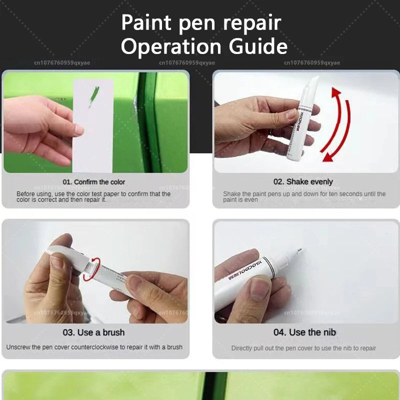 Suitable for Mazda 3, CX3, CX4, CX5, Mazda 6, Crystal Soul Dynamic Red Pearl White Clearcoat Pen, Automotive Paint Repair Set