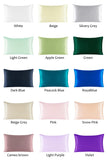100% Nature Mulberry Silk Pillowcase Zipper Pillowcases Pillow Case For Healthy Standard Queen King Multicolor