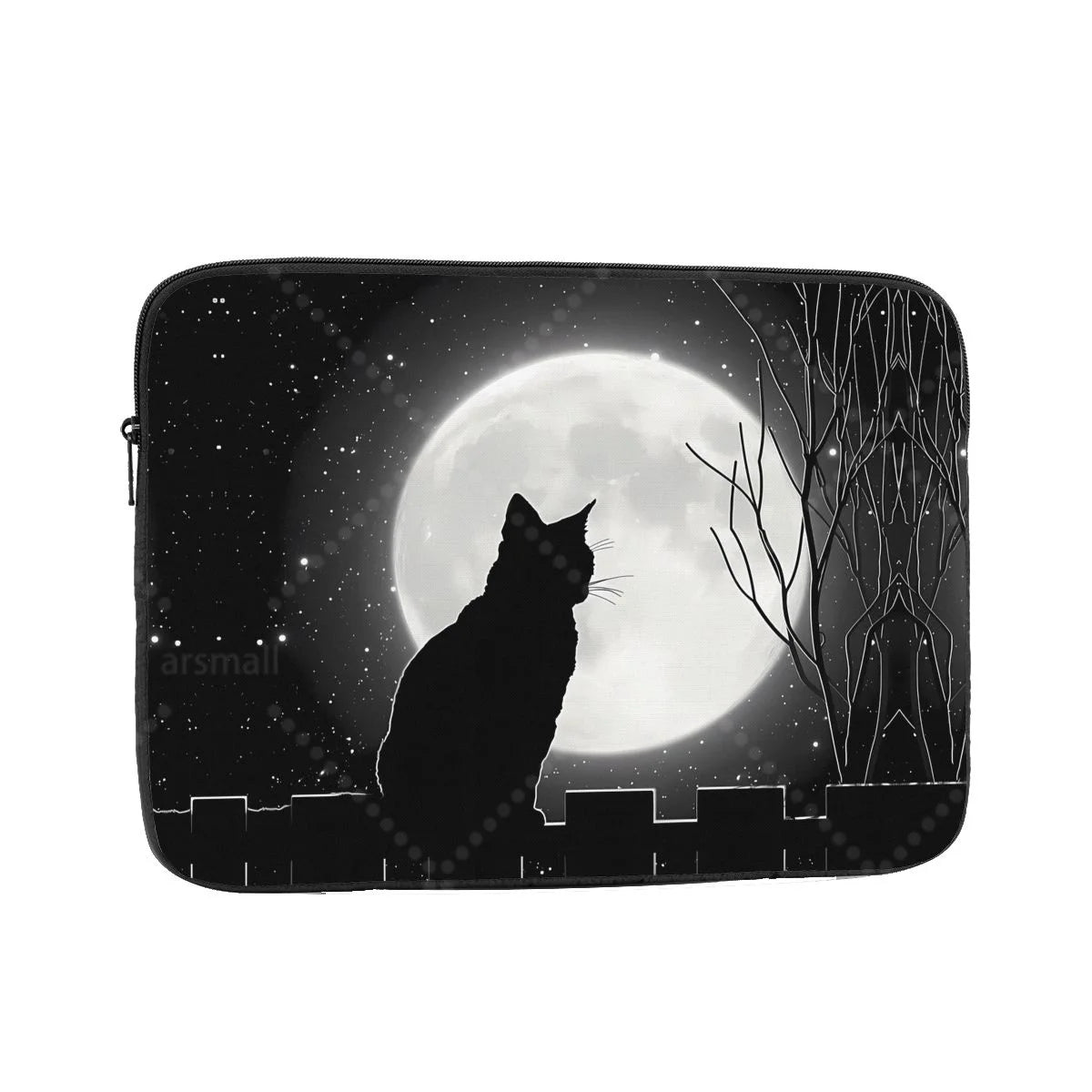Black Cat Laptop Bag Tablet Notebook Case For Hp Dell Lenovo Computer For Macbook Air Pro Retina 10-17 Sleeve