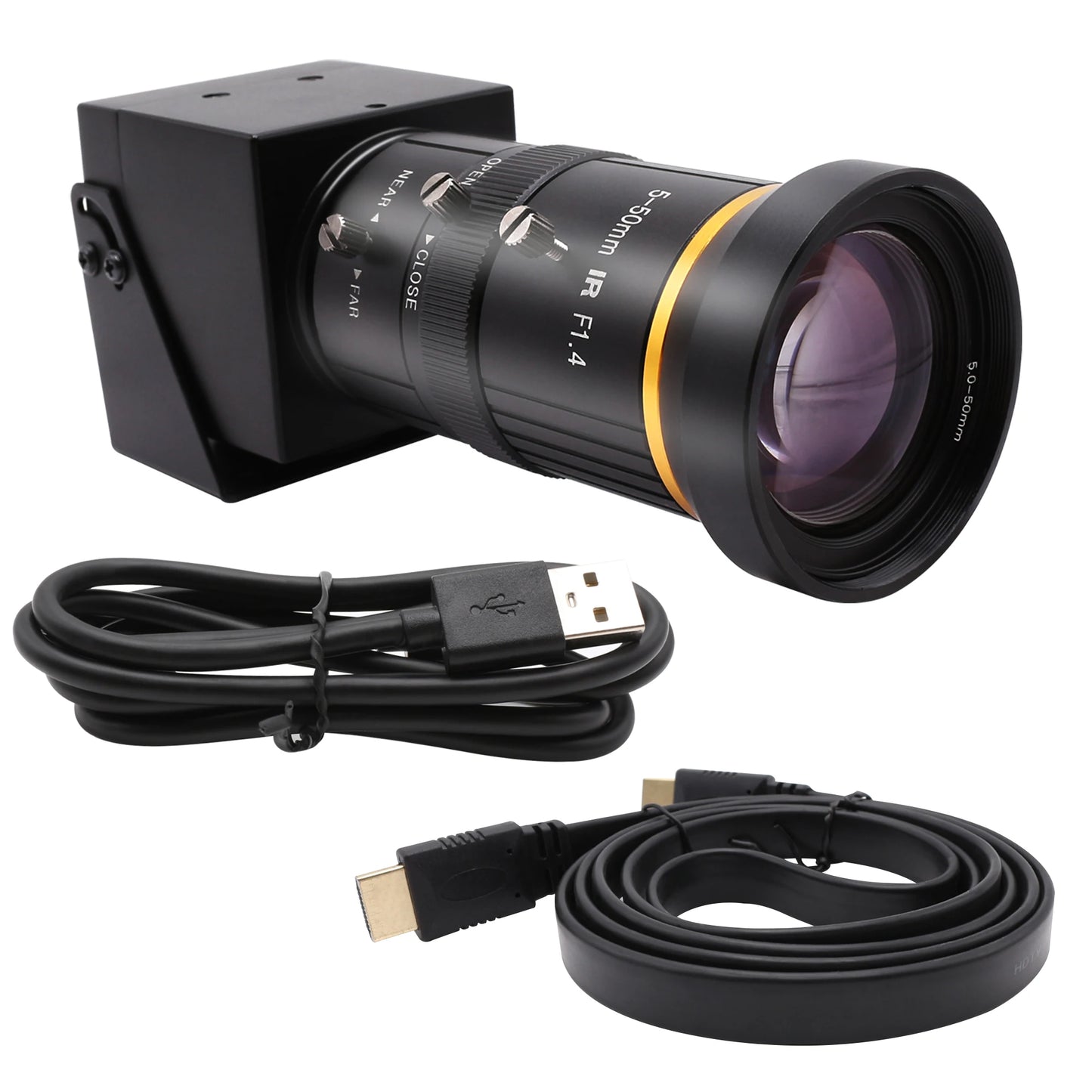 ELP 4K HDMI Camera H.264 Video Conference USB Camera with 2.8-12mm Manual Zoom Lens IMX415 Industrial CCTV Camera for Windows