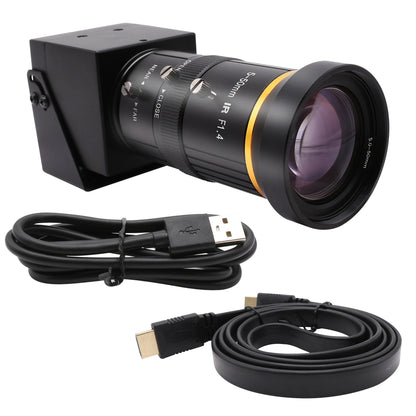 ELP 4K HDMI Camera H.264 Video Conference USB Camera with 2.8-12mm Manual Zoom Lens IMX415 Industrial CCTV Camera for Windows