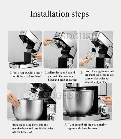 Culinary Robots Candy Home Food Processing Electric Meat Grinder Mixer Kitchen Mixers Appliances Blender the Dough Machine