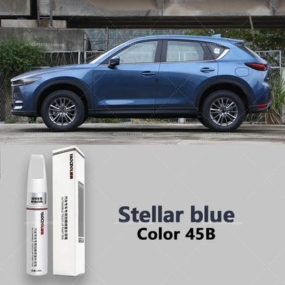 Suitable for Mazda 3, CX3, CX4, CX5, Mazda 6, Crystal Soul Dynamic Red Pearl White Clearcoat Pen, Automotive Paint Repair Set