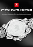 OLEVS 2856 New Men's Watches Luxury Classic Flywheel Design Waterproof Chronograph Moon Phase 24 Hour Quartz Wrist Watch for Men