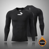 Ropa interior térmica de cuello alto para hombre, conjuntos de Calzoncillos largos de lana, calefacción térmica cálida, conjuntos de ropa interior térmica gruesa para invierno