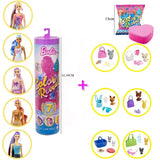 Genuine Barbie Color Reveal Foam Dolls Pet Friend with 25 Surprises Scented Bubbles Princess Doll Toys for Girls Gift
