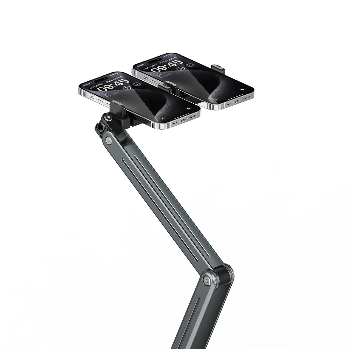 Foldable Bed/Desk Arm Mount Tablet Holder 360° Rotation Adjustable Aluminum Alloy Tablet Stand for IPad iPhone 4-12.9Inch Device