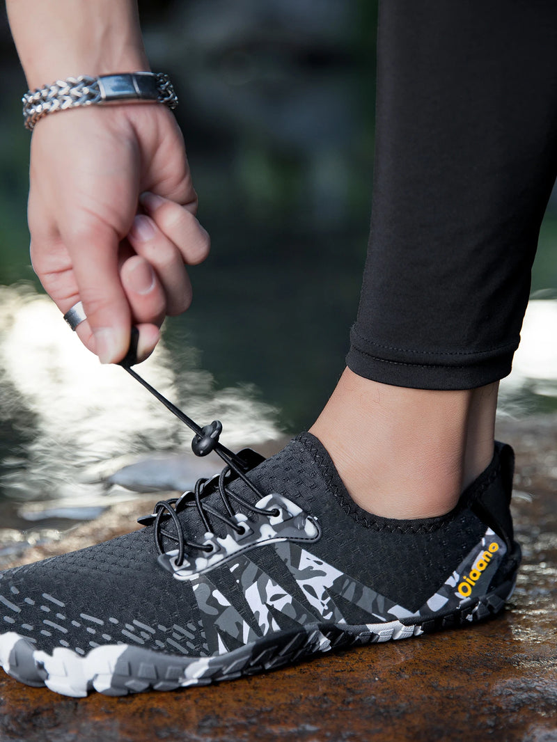 Oiaano Unisex Man Woman Shoes Anti-Non Slip Durable Black Water Barefoot Soft Sole Light Breathable Sport Outdoor Walk Running