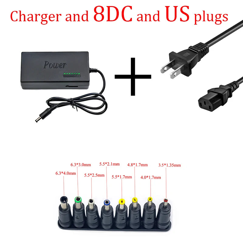 96W Universal PortableAC Laptop Power Adapter 12V 15V 16V 18V 19V 4.5A 20V 24V Charger For Dell Toshiba Hp Asus Acer Sony Lenovo
