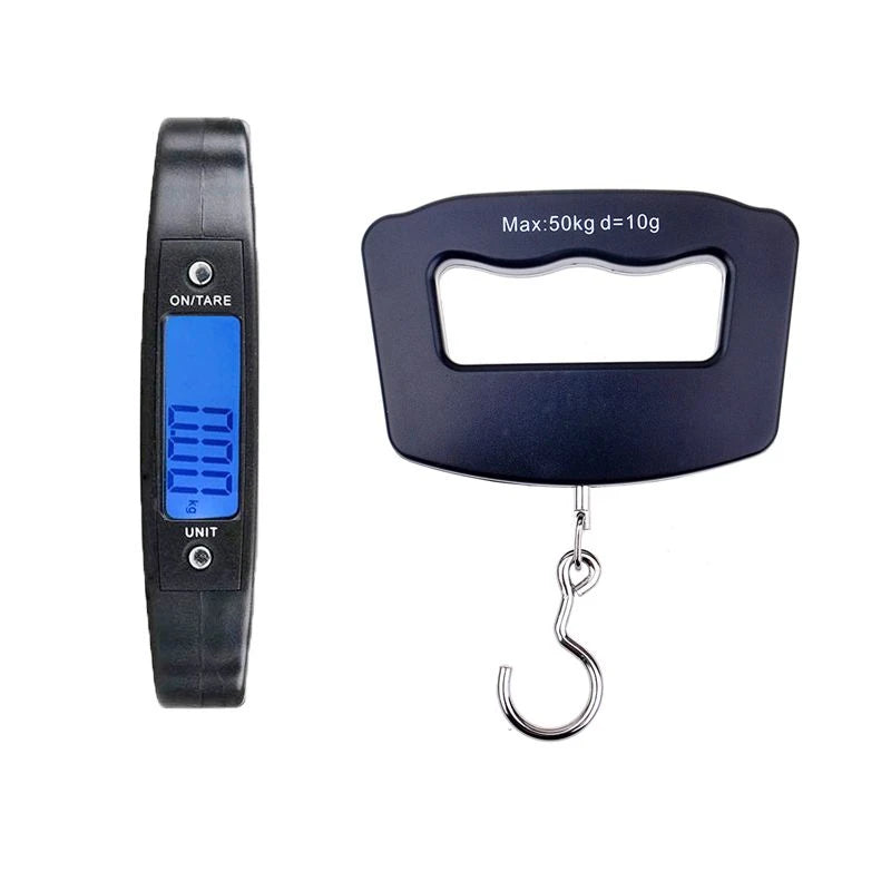 50kg/10g Travel Luggage Scale Portable Handheld Electronic Scale with Hook Gram Scale Express Delivery Fishing Handheld Scale