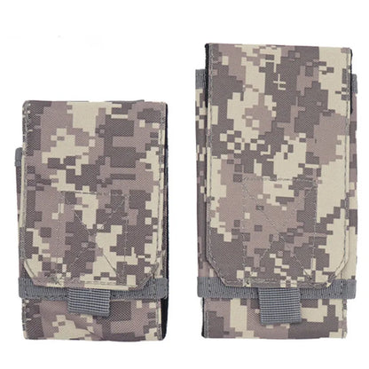 Bolsa de camuflaje para exteriores, soporte para teléfono, funda deportiva para cinturón, impermeable, de nailon, EDC, para caza deportiva, bolsas de camuflaje en mochila