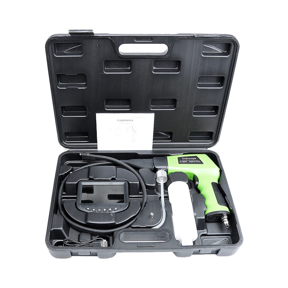 Pistola de limpieza de aire acondicionado para automóvil, pantalla LCD, endoscopio, caja, herramienta de limpieza para lavado de autos visible