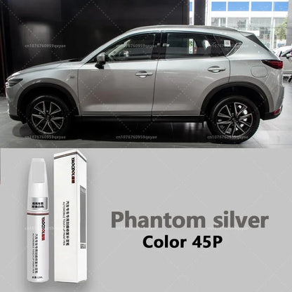 Suitable for Mazda 3, CX3, CX4, CX5, Mazda 6, Crystal Soul Dynamic Red Pearl White Clearcoat Pen, Automotive Paint Repair Set