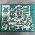 Letter A-z Metal Cutting Dies Scrapbooking Embossing Dies Stencil Template Art Decoration Knife Mold Craft Die Cut