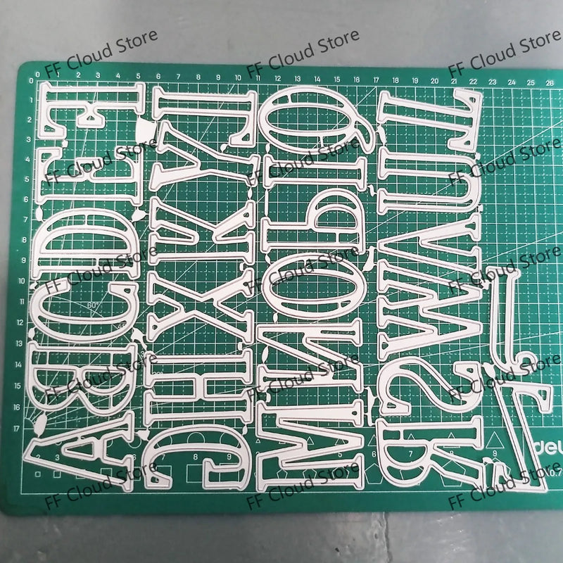 Letter A-z Metal Cutting Dies Scrapbooking Embossing Dies Stencil Template Art Decoration Knife Mold Craft Die Cut