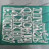 Letter A-Z Metal Cutting Dies Scrapbooking Embossing Dies Stencil Template Art Decoration Knife Mold Craft Die Cut