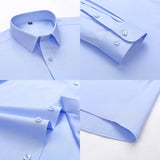 New Fabric 80% Cotton 15% Elastic Silk 5% Spandex No-Iron Anti-Wrinkle Men's Long Sleeve & Short Sleeve Formal Shirts