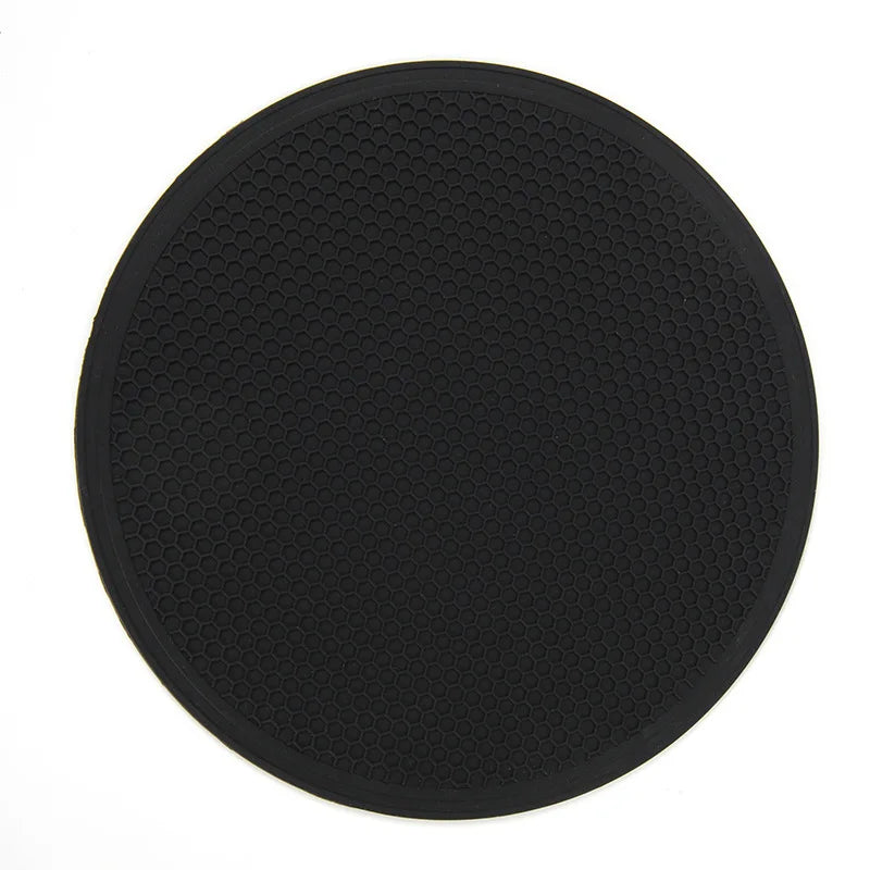30cm Large Silicone Mat Coaster Heat Resistant Placemat Honeycomb Nonslip Pot Holder Table Mat Round Cup Mat Kitchen Accessories