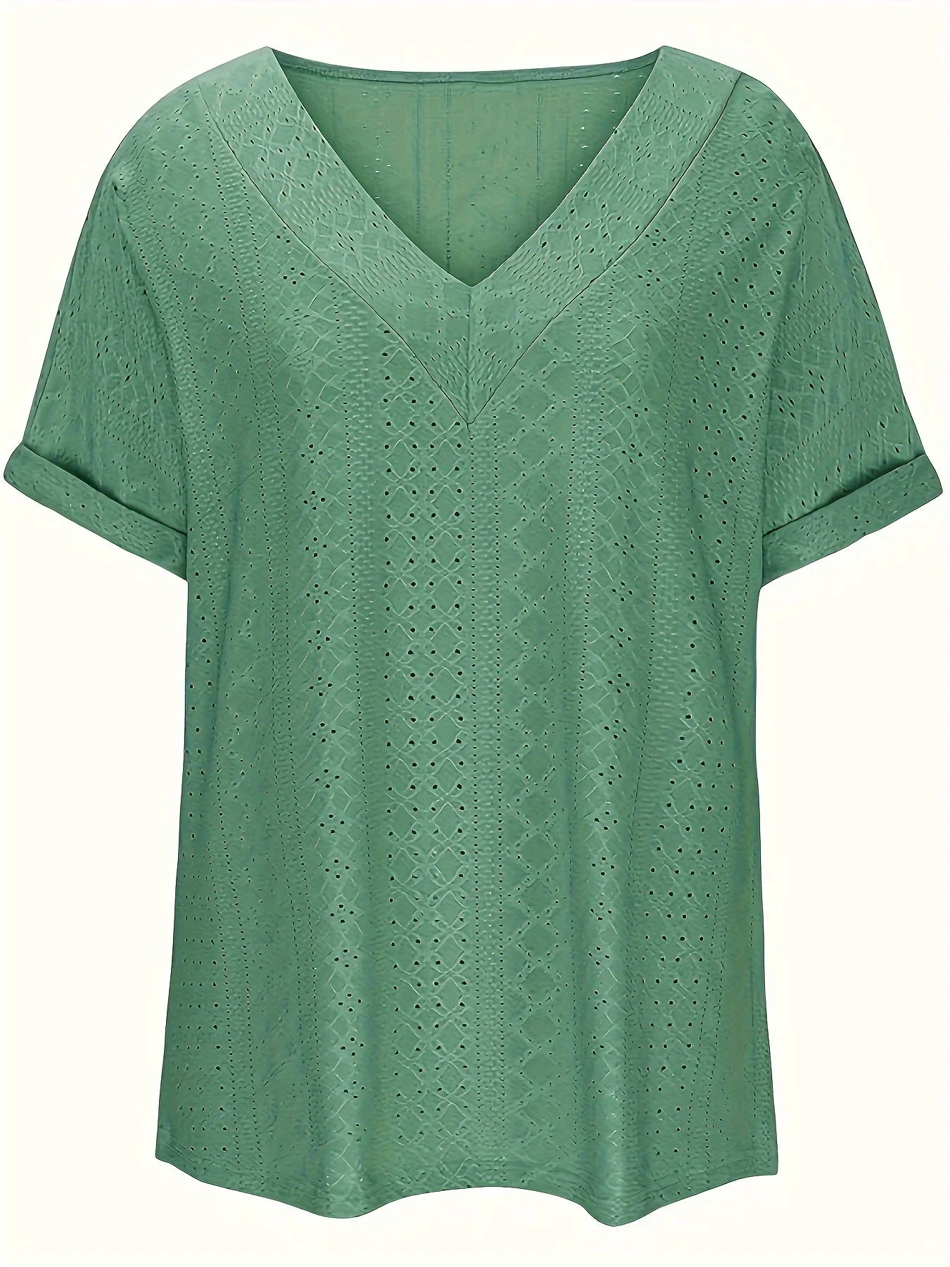 Camiseta casual de malha grande feminina confortável solto ajuste em torno do pescoço manga curta camisetas para senhoras plus size