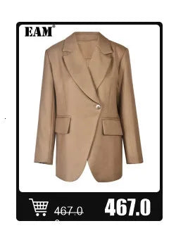 EAM - Minifalda negra con cinturón y pedrería irregular, cintura alta, para mujer, tendencia de moda, primavera otoño 2025, JY75801