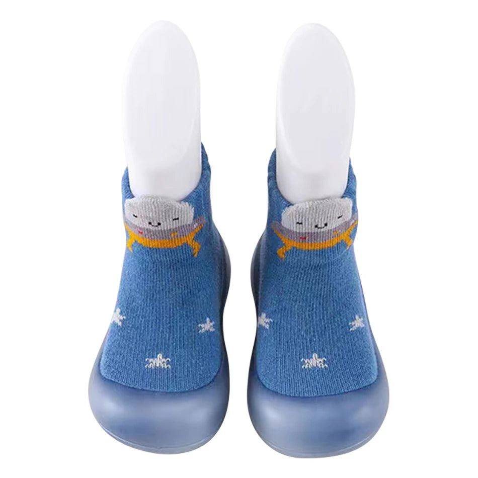 Cute and Comfy Cotton Newborn Baby First Walkers Socks Baby Soft-Soled Indoor Casual Shoes Breathable and Non-Slip Baby Shoes