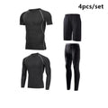 Traje deportivo para hombre, conjuntos para correr, compresión, gimnasio, fitness, ropa deportiva de secado rápido, mallas de baloncesto, ropa interior para correr al aire libre y entrenamiento.