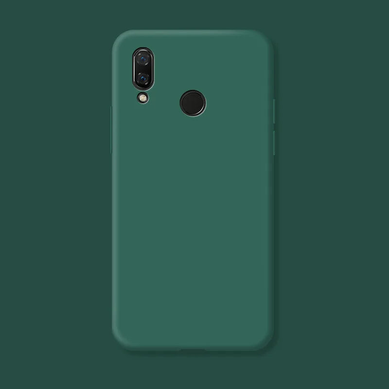 For Huawei P Smart 2019 Case Fundas Original Case Huawei P Smart 2019 Shockproof TPU Liquid Silicone Protective Phone Back Cover