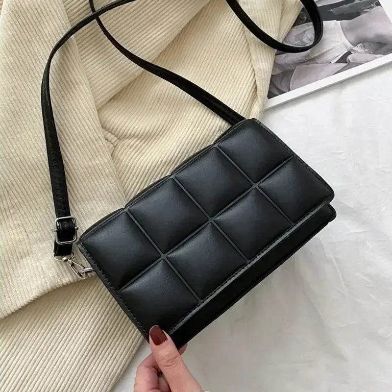 Fashion Brand Designer Women's Shoulder Bag Small PU Leather Female Crossbody Bag Trendy Classic Handle Handbag Women