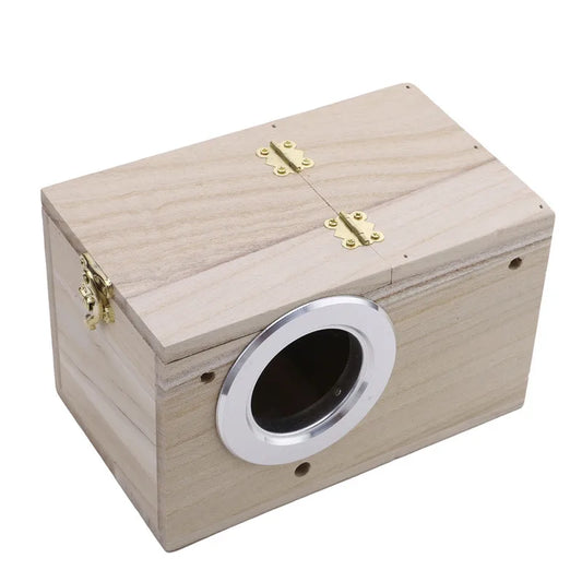 High Quality Wooden Bird Cage Nesting Box Breeding Hatching Nest for Parakeet Budgies Cocktail Finch Lovebird Parrot Birdhouse