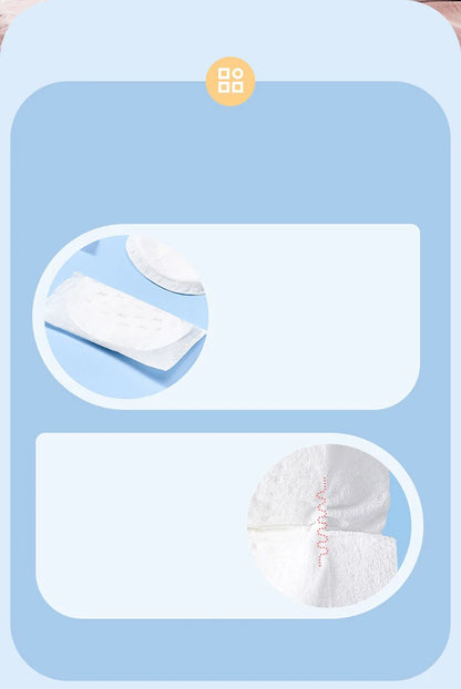 30 Pcs Disposable Breastfeeding Nursing Pads Breathable Dry Slim Super Absorbency Cotton Anti-Leak Pads During Lactation