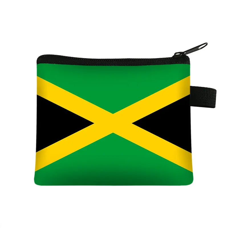 National Flag Print Coin Purses Algeria Spain Haiti Israel Women Wallet Saudi Arabia Men Purse Small Handbag Money Coin Bags