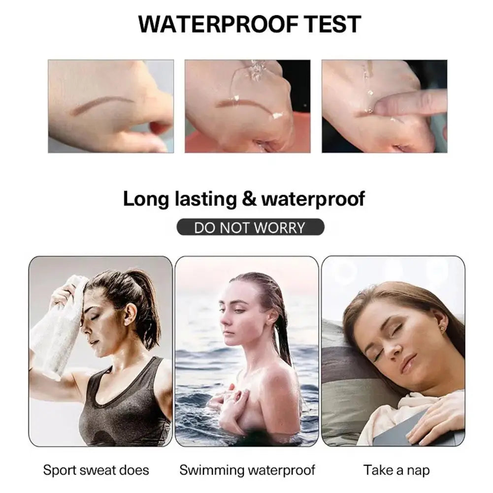 Natural Eyebrow Pencil 5 Colors Brown Double Head Long Lasting Waterproof Ultra Fine Eye Brow Pen Luxury Gold Cosmetic