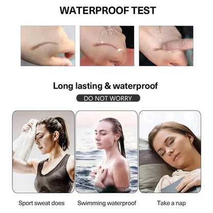 Natural Eyebrow Pencil 5 Colors Brown Double Head Long Lasting Waterproof Ultra Fine Eye Brow Pen Luxury Gold Cosmetic