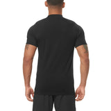 Compression Quick-Dry Breathable T-Shirt Men's Sport Short Shirt Gym Fitness Bodybuilding Workout Top Fashion Turtleneck Clothing